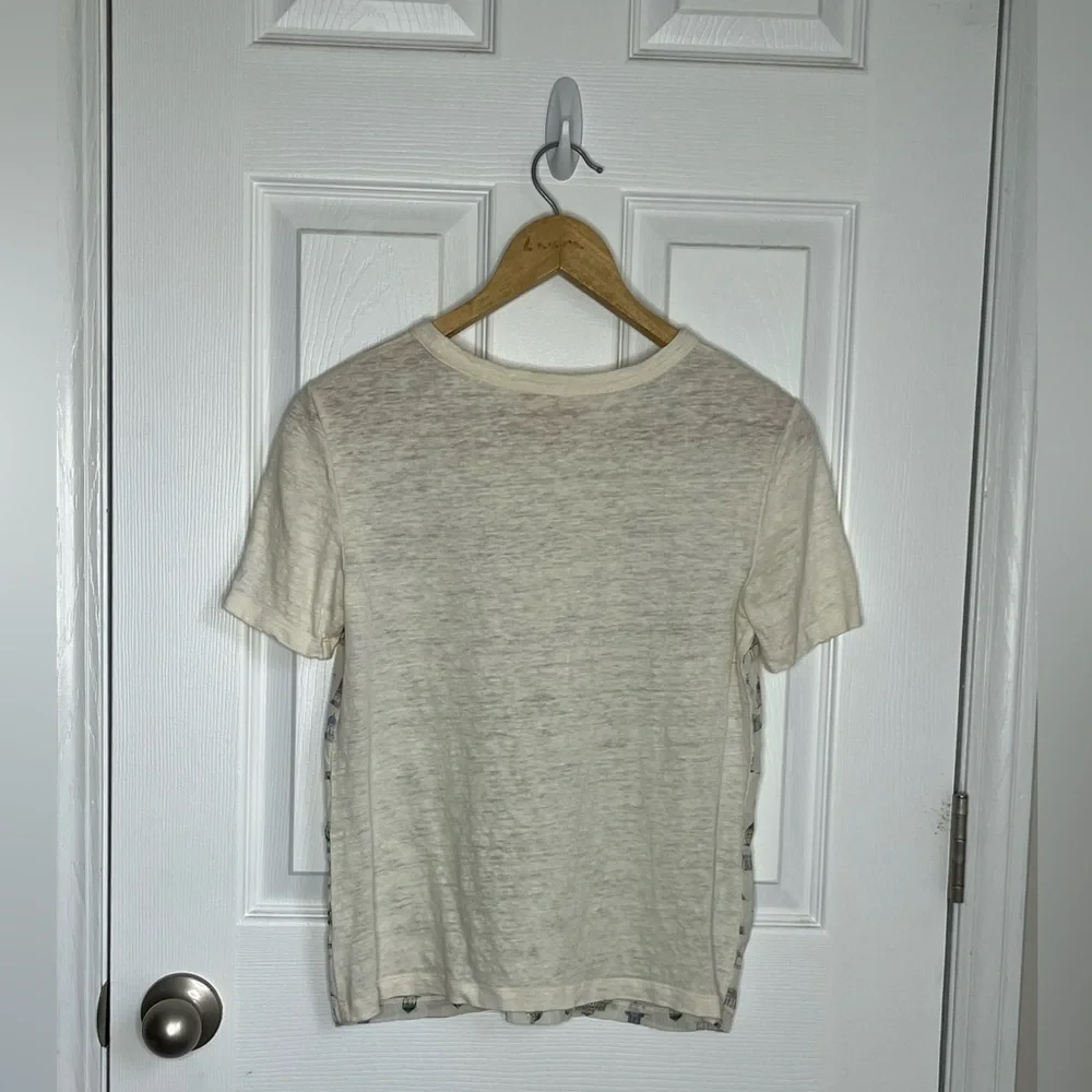 TORY BURCH silk printed t-shirt
